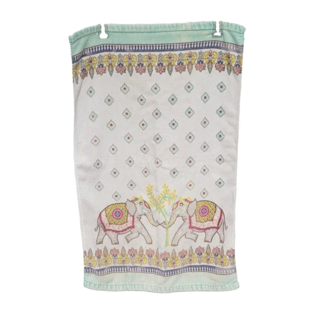 Cynthia Rowley Bath Hand Towels Elephants On Parade
